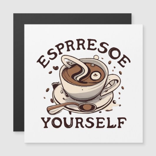 Espresso Magnetkarte (Vorne/Hinten)