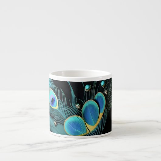 Espresso|Majestic Peacock|Spezielle Tasse (Vorderseite)