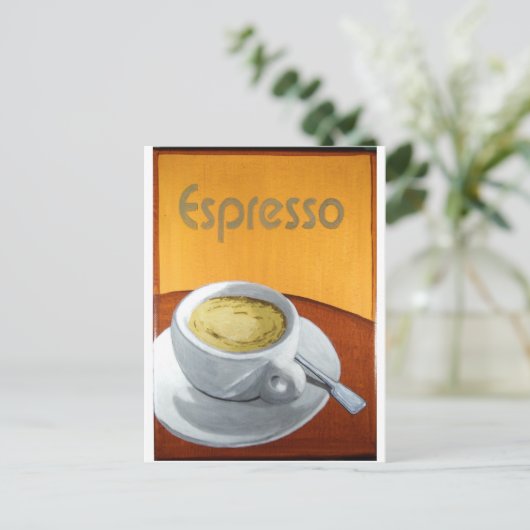 Espresso-Malerei Postkarte (Stehend Vorderseite)