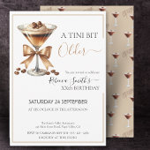 Espresso martini 'A tini bit Older' Geburtstag Einladung