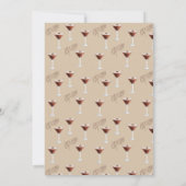 Espresso martini 'A tini bit Older' Geburtstag Einladung (Rückseite)