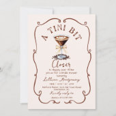 Espresso Martini A Tini etwas Näheres Brautparty Einladung (Vorderseite)