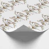 Espresso Martini Babe Geschenkpapier (Ecke)