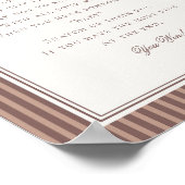 Espresso Martini Baby Brewing Baby Shower Game Poster (Ecke)