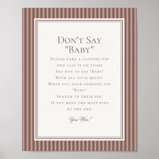 Espresso Martini Baby Brewing Baby Shower Game Poster (Vorne)