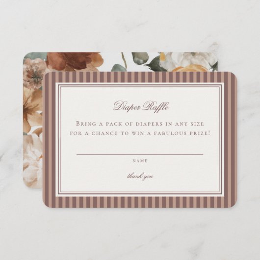 Espresso Martini Baby Brewing Diaper Raffle Insert (Vorne/Hinten)