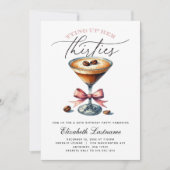 Espresso Martini bindet ihre 30er Geburtstag auf Einladung (Vorderseite)