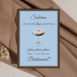 Espresso Martini Bitte Vorschlag von Bridesmaid Karte