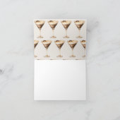 Espresso Martini Brautparty Danke Karte (Innenseite)