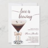 Espresso Martini Brautparty Einladung (Vorderseite)