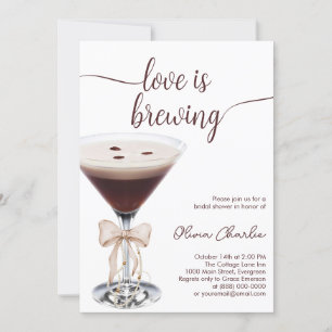 Espresso Martini Brautparty Einladung