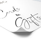 Espresso Martini Brautparty Karten und Geschenke Poster (Ecke)