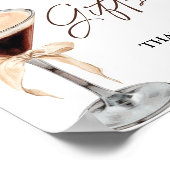 Espresso Martini Brautparty Karten und Geschenke Z Poster (Ecke)