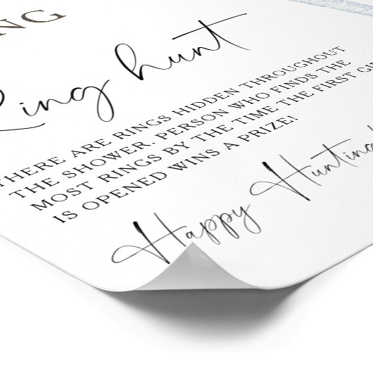 Espresso martini Brautparty Ringjagd Poster (Ecke)