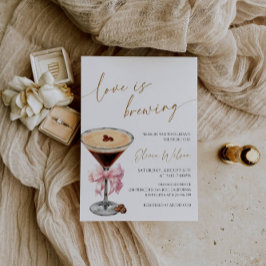 Espresso Martini Bridal Dusche Einladung