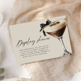 Espresso Martini Bridal Shower Display Shower Begleitkarte