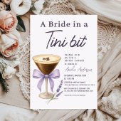 Espresso Martini Bride in a Tini Bit Bridal Shower Einladung