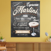 Espresso Martini Chalkboard Rezept Leinwanddruck (Insitu (Wohnzimmer))