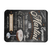 Espresso Martini Chalkboard Rezept Magnet (Horizontal)