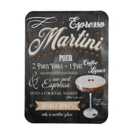 Espresso Martini Chalkboard Rezept Magnet