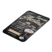 Espresso Martini Chalkboard Rezept Magnet (Linke Seite)