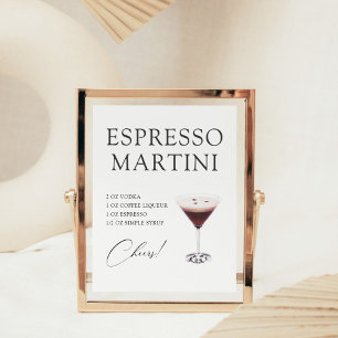 Espresso Martini Cocktail Bar Rezept Poster
