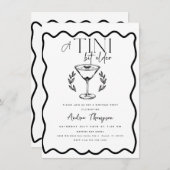 Espresso | Martini | Cocktail Geburtstag Einladung (Vorne/Hinten)