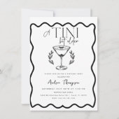 Espresso | Martini | Cocktail Geburtstag Einladung (Vorderseite)