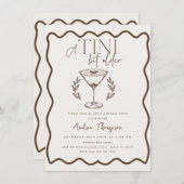 Espresso | Martini | Cocktail Geburtstag Einladung (Vorne/Hinten)