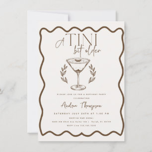 Espresso Martini Cocktail Geburtstag Einladung