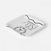 Espresso | Martini | Cocktail Geburtstag Pappteller (Gewinkelt)