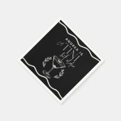 Espresso | Martini | Cocktail Geburtstag Serviette (Ecke)