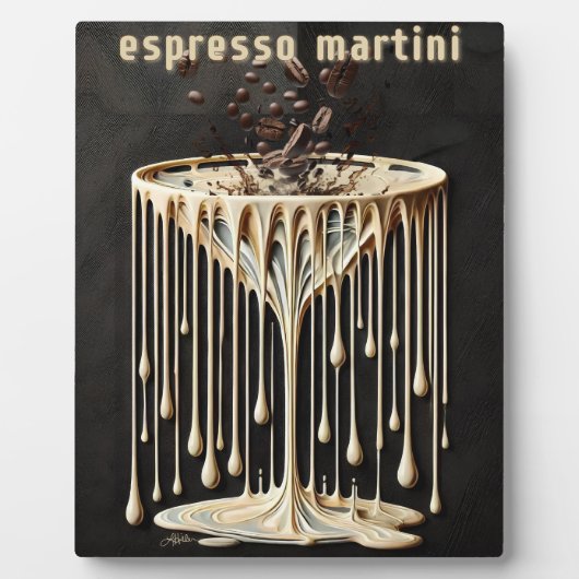 Espresso Martini Cocktail Hour Fotoplatte (Vorderseite)