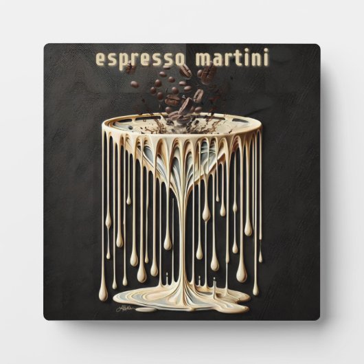 Espresso Martini Cocktail Hour Fotoplatte (Vorderseite)