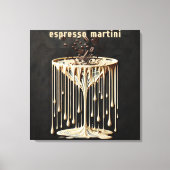Espresso Martini Cocktail Hour Leinwanddruck (Vorderseite)