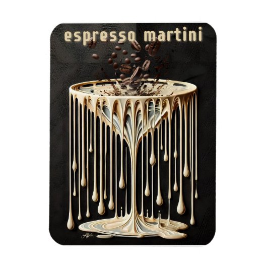Espresso Martini Cocktail Hour Magnet (Vertikal)