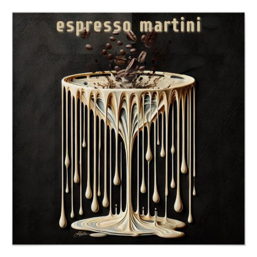 Espresso Martini Cocktail Hour Poster (Vorderseite)