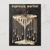 Espresso Martini Cocktail Hour Postkarte (Vorderseite)