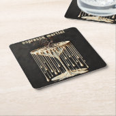 Espresso Martini Cocktail Hour Rechteckiger Pappuntersetzer (angewinkelt)