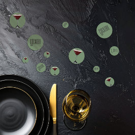 Espresso Martini Cocktail Party Confetti Konfetti