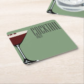 Espresso Martini Cocktail Party Paper Untersetzer (angewinkelt)
