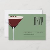 Espresso Martini Cocktail Party UAWG RSVP Karte (Vorderseite)