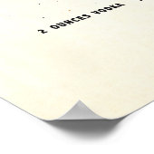 Espresso Martini Cocktail Poster Classic (Ecke)