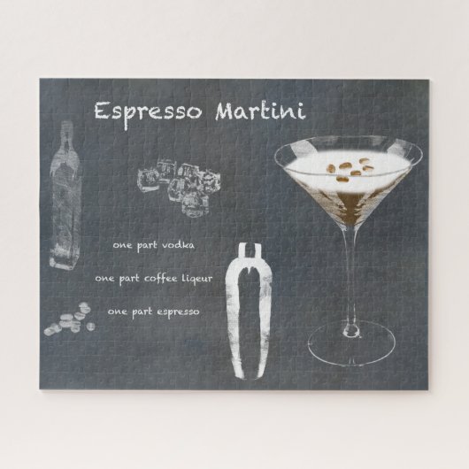 Espresso Martini Cocktail Puzzle (Horizontal)