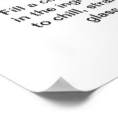 Espresso Martini Cocktail Rezept 16"x20" Poster (Ecke)