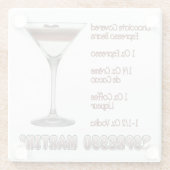 Espresso Martini Cocktail Ristorante da Valentino Glasuntersetzer (Rückseite)