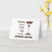 Espresso Martini Cocktail Ristorante da Valentino Karte (Gelbe Blume)