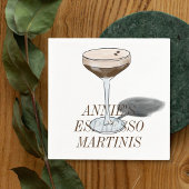 Espresso Martini-Cocktail Serviette