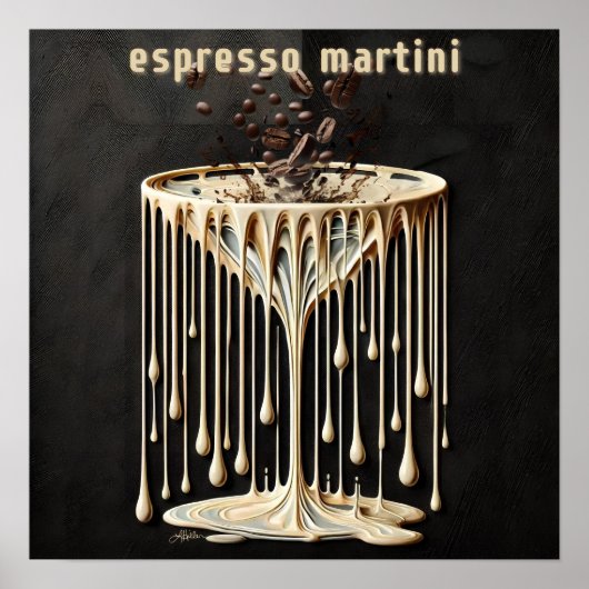 Espresso-Martini-Cocktailstunde Poster (Vorne)