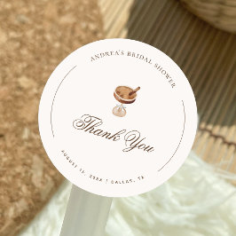 Espresso Martini Coffee Brautparty Vielen Dank Runder Aufkleber